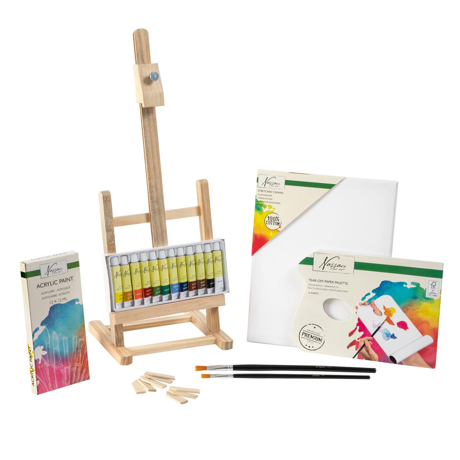 Nassau Fine Art Nassau komplettes Acryl -Set, 17dlg.