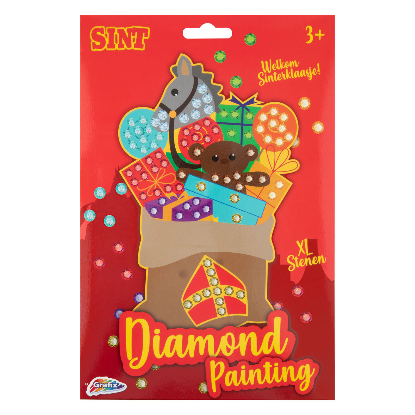 Grafix Sinterklaas Mosaik-Diamantgemälde – XL-Steine
