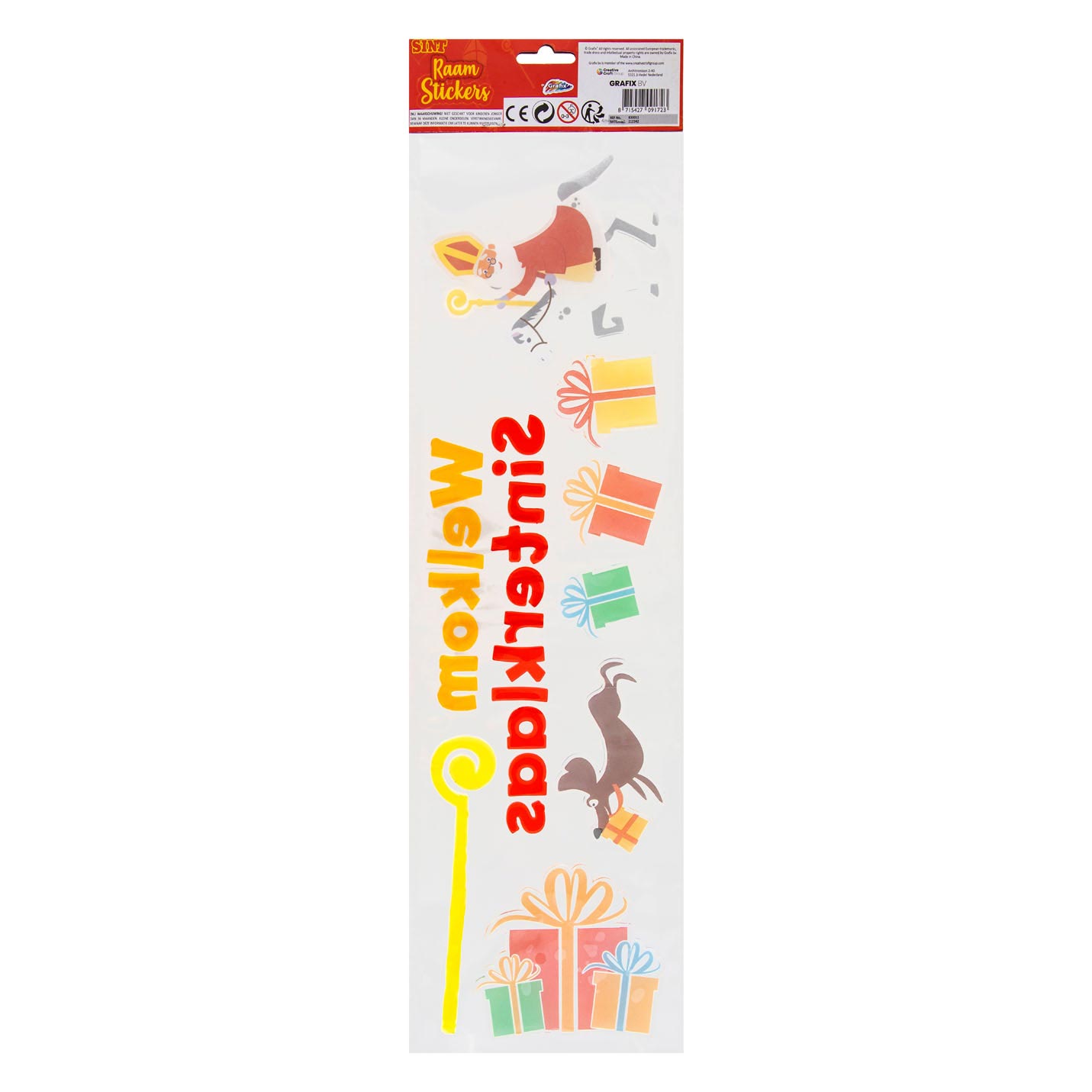 Sinterklaas Fensteraufkleber