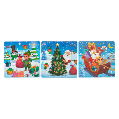 Weihnachten 3-in-1-Puzzle