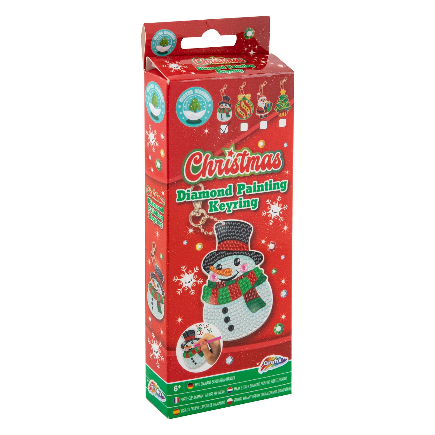 Grafix macht Ihren eigenen Diamantmalerei-Schlüsselanhänger zu Weihnachten