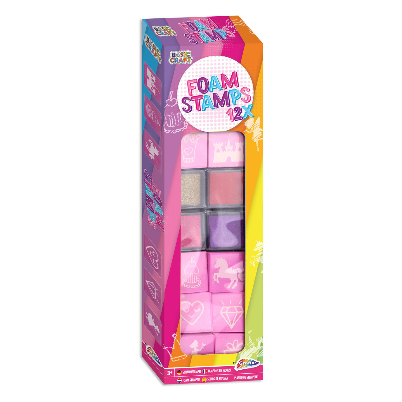 Grafix Foam Stamp Set Pink
