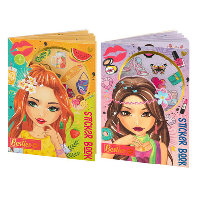 Kreatives Bastelgruppe-Besties-Stickerbuch