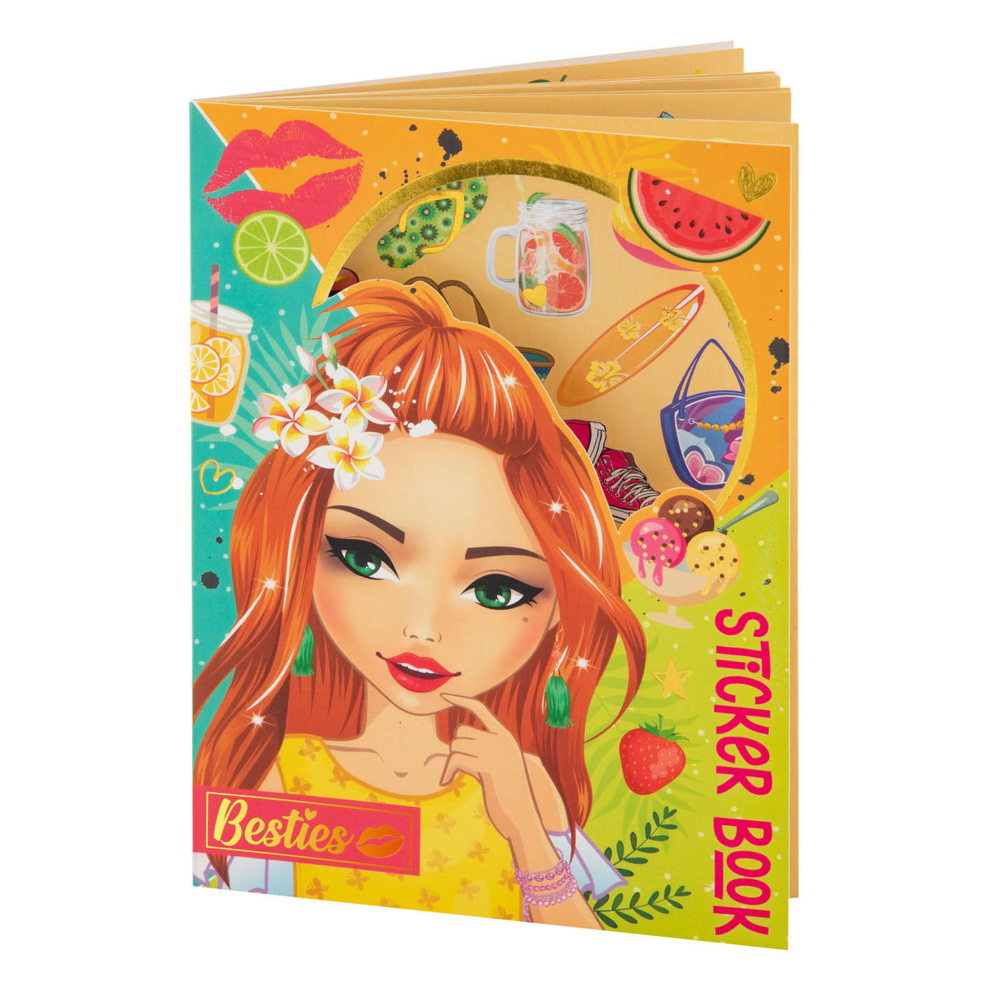 Kreatives Bastelgruppe-Besties-Stickerbuch
