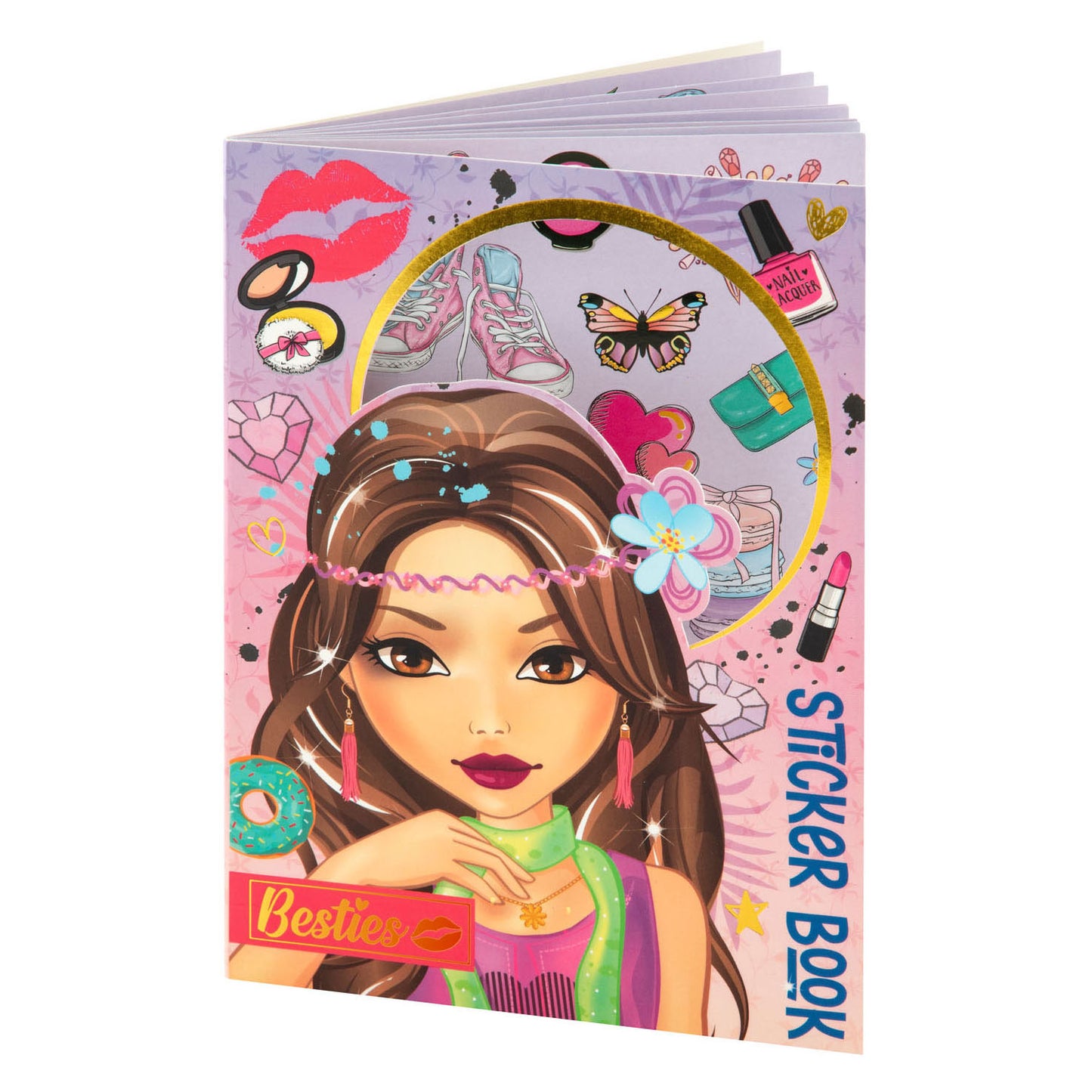 Kreatives Bastelgruppe-Besties-Stickerbuch