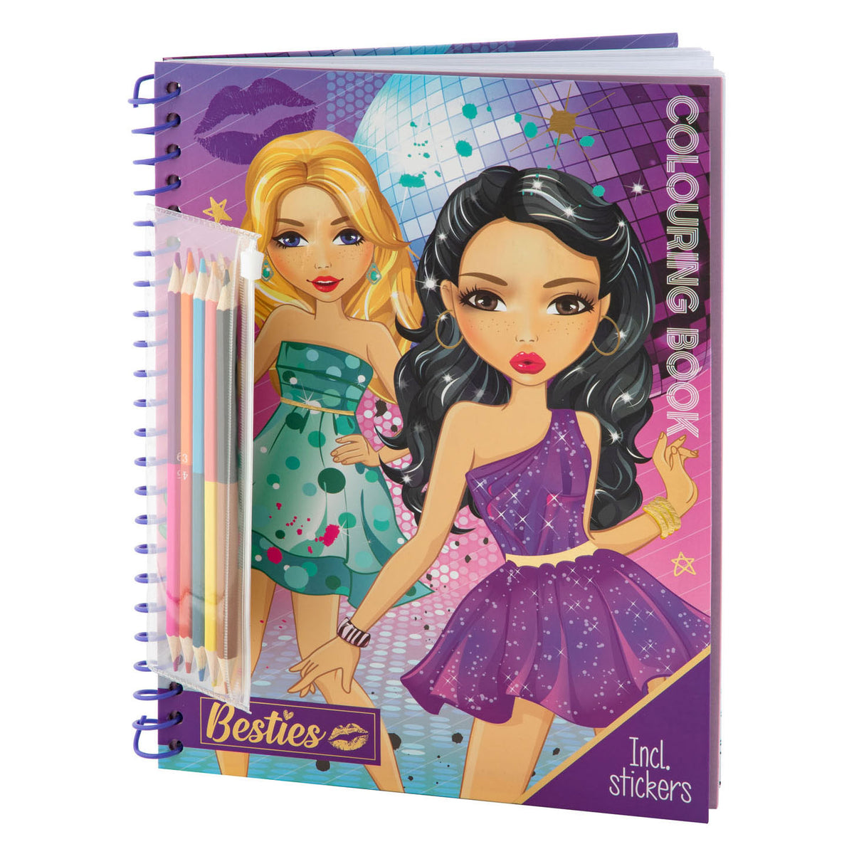 Besties Malbuch Aufkleber
