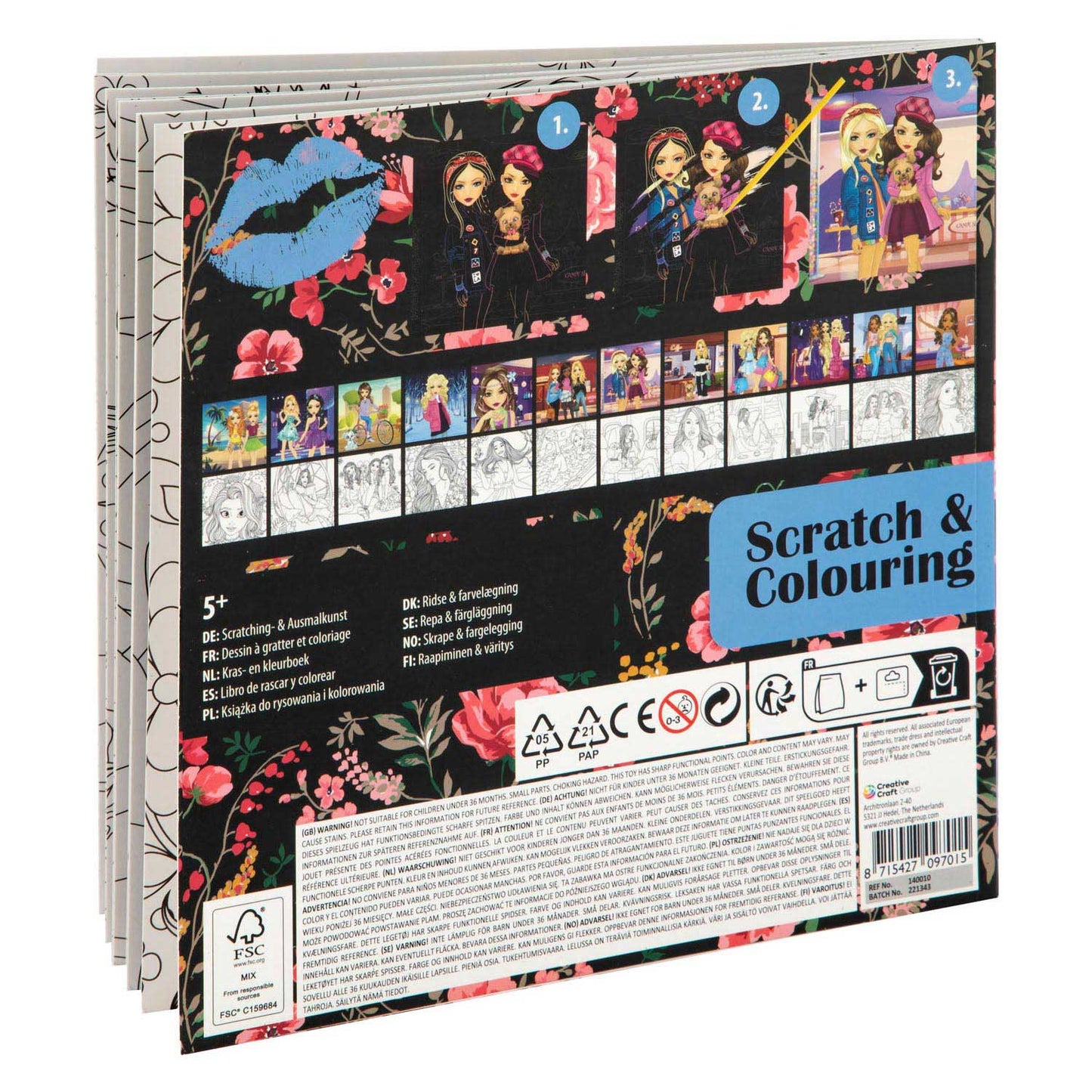 Besties - Scratch Malbuchbuch