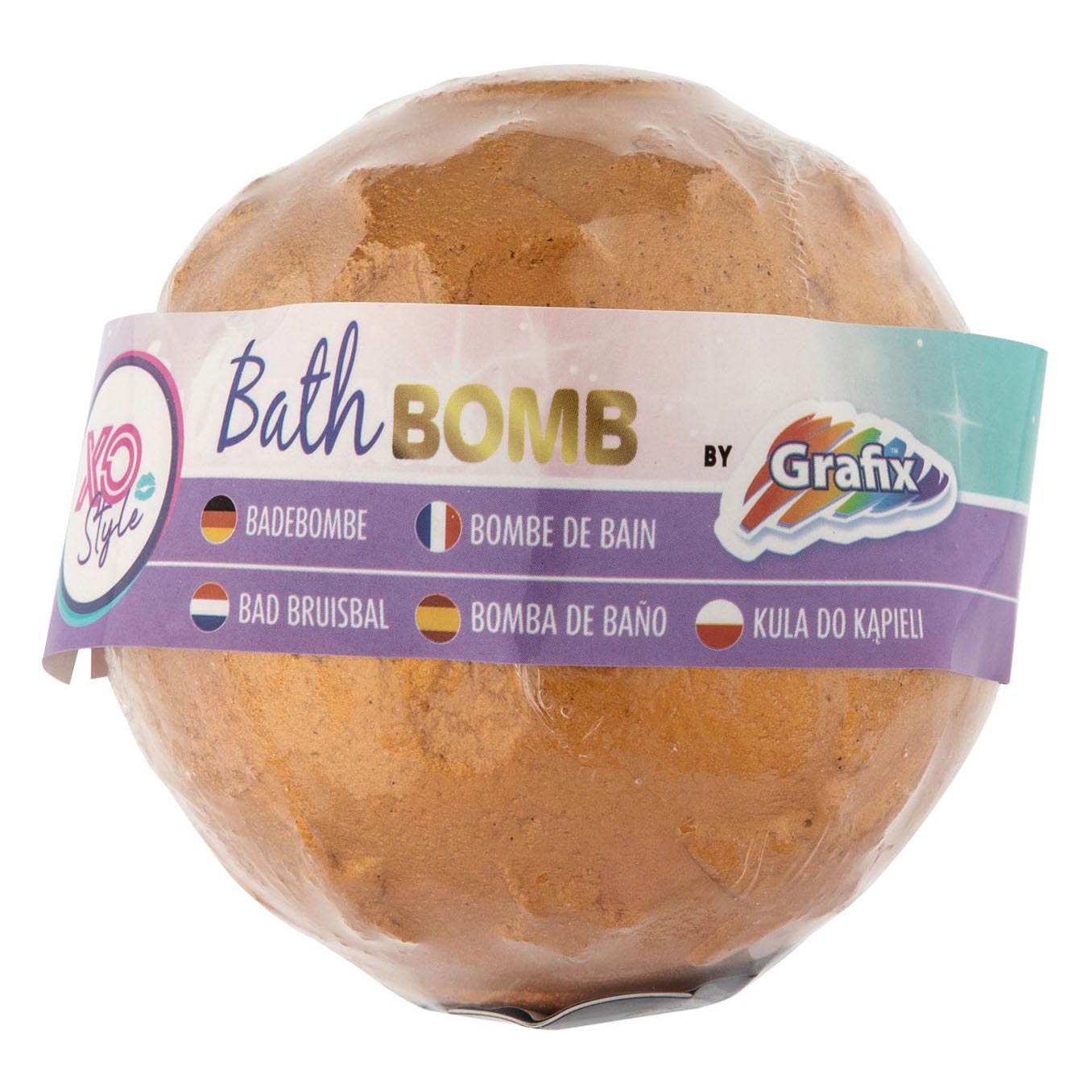 Grafix Bath Brize Ball glänzender Mond und Sterne