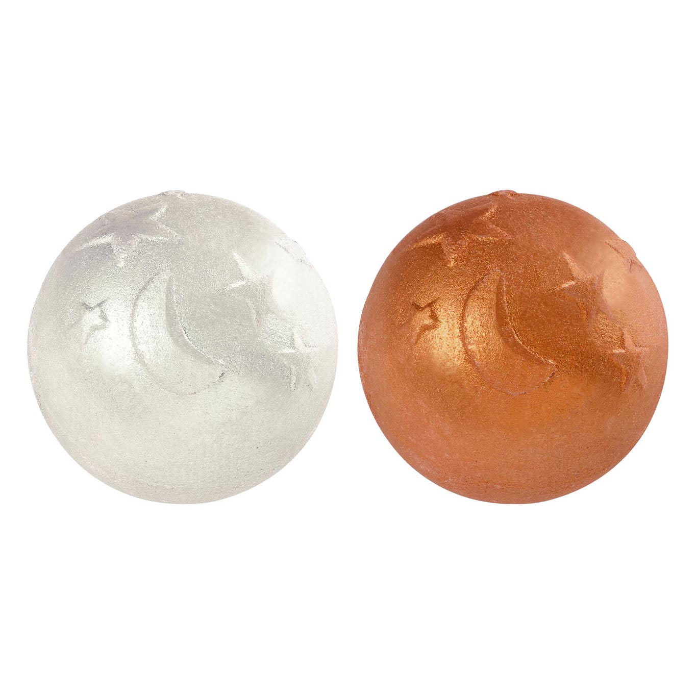 Grafix Bath Brize Ball glänzender Mond und Sterne