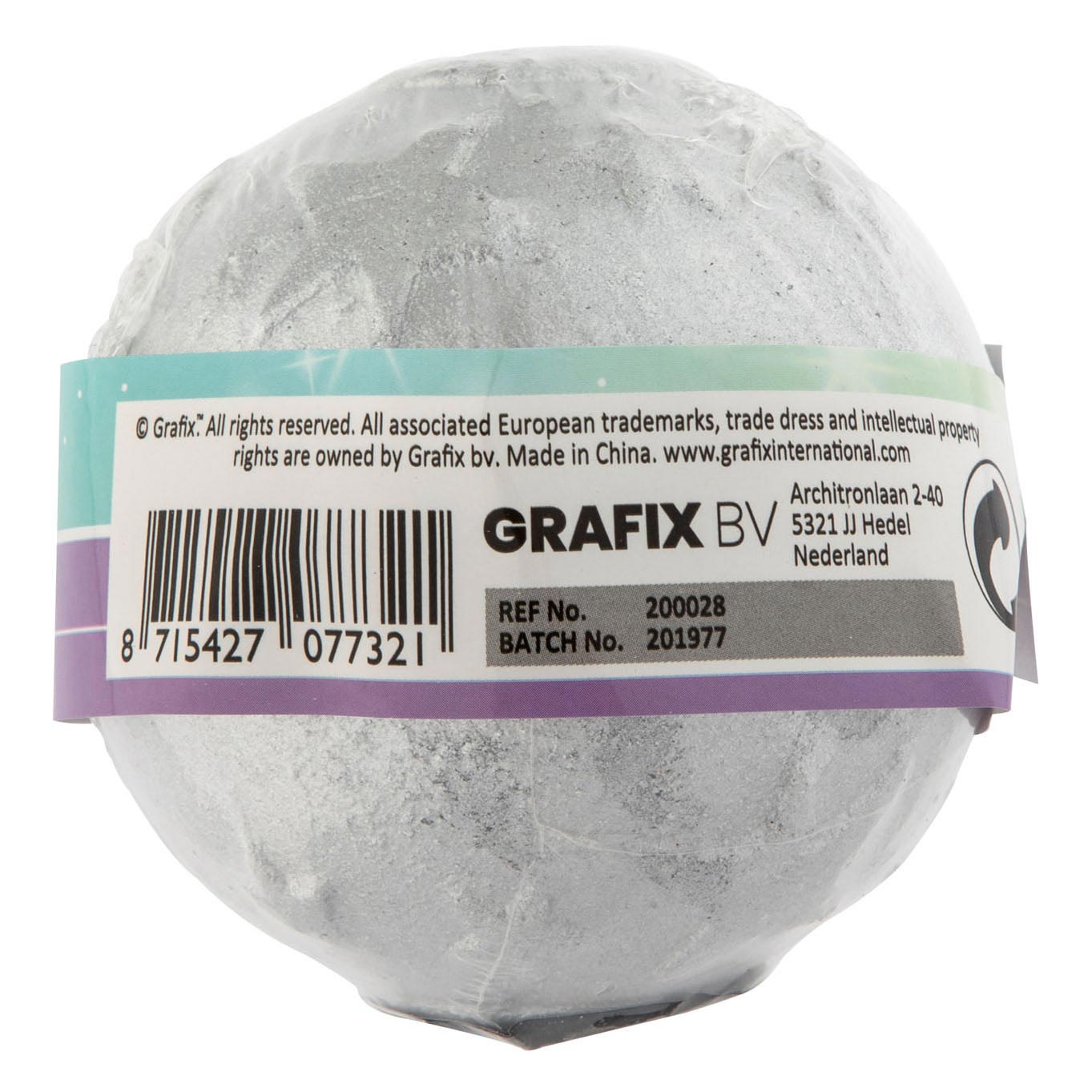 Grafix Bath Brize Ball glänzender Mond und Sterne