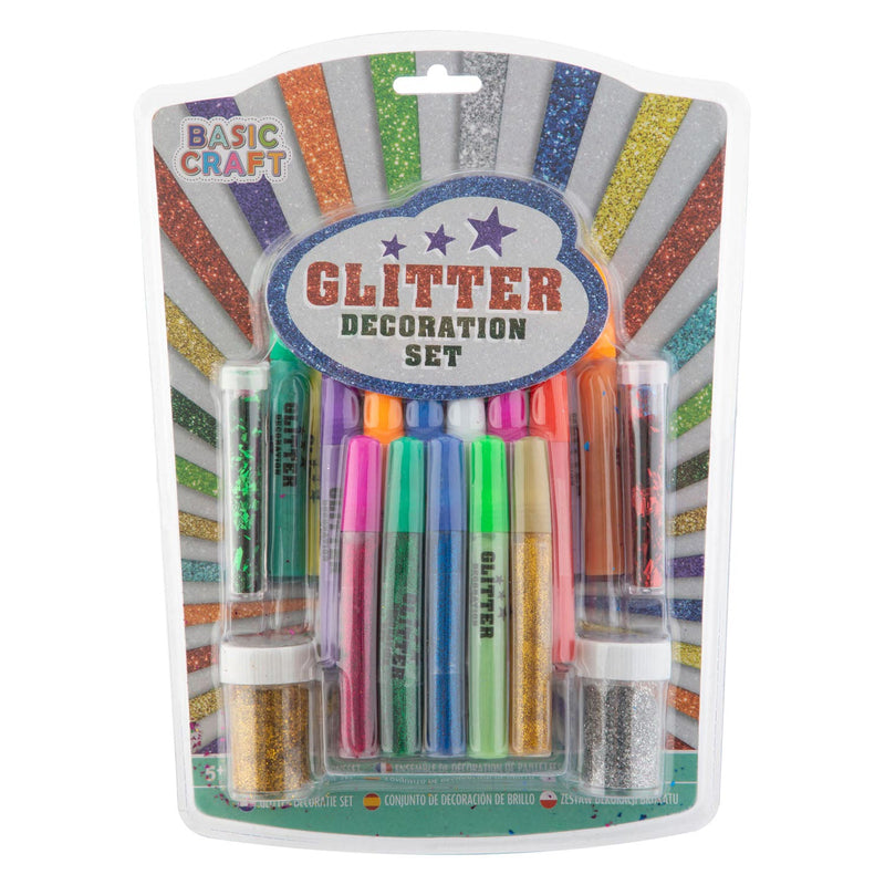 Glitzer dekorativer Set, 17dlg.
