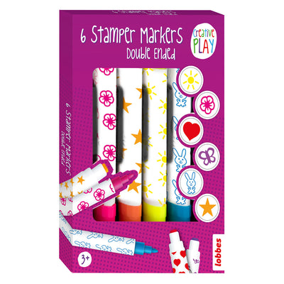 Lobbes Stempelmarker, 6 Stk.