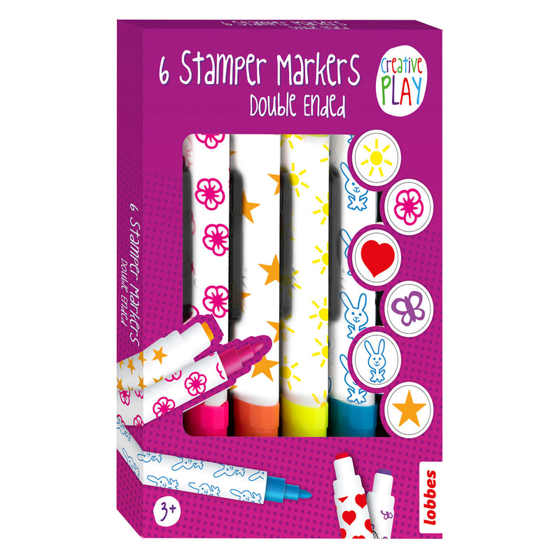 Lobbes Stempelmarker, 6 Stk.