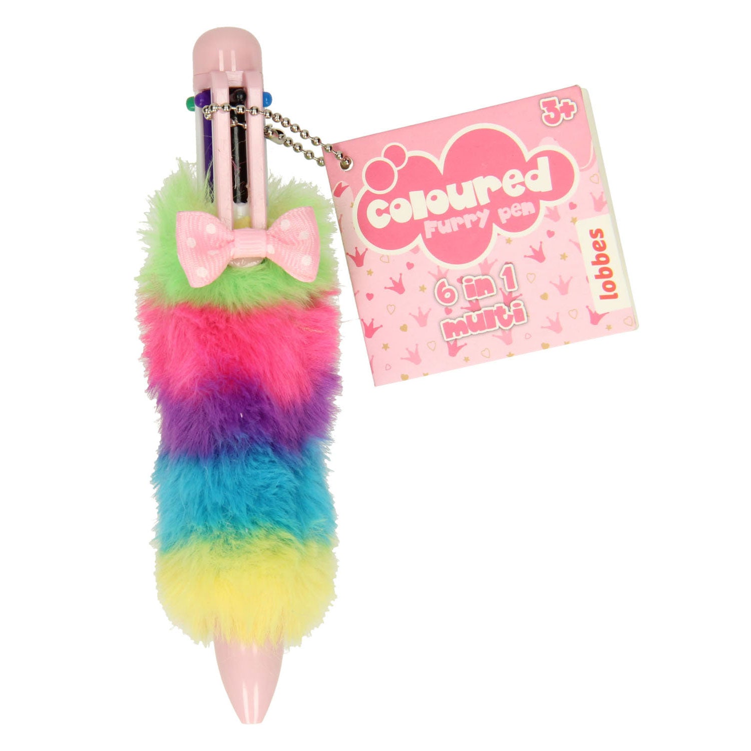 Grafix Multi -Color Pen Fluffy Regenbogen
