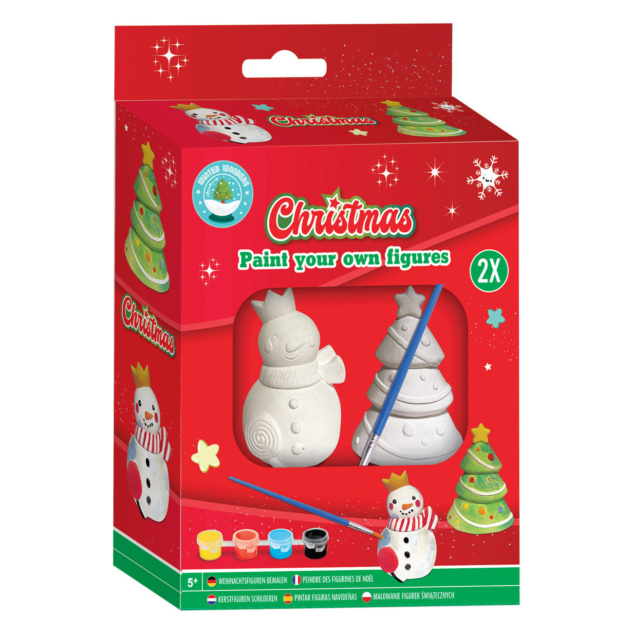 Grafix Maler Ihre eigenen Weihnachtsfiguren, Set von 2 Teilen