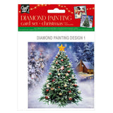 Grafix Weihnachtskarten selbst gestalten, Diamantmalerei, 2 Stk. - afbeelding 3