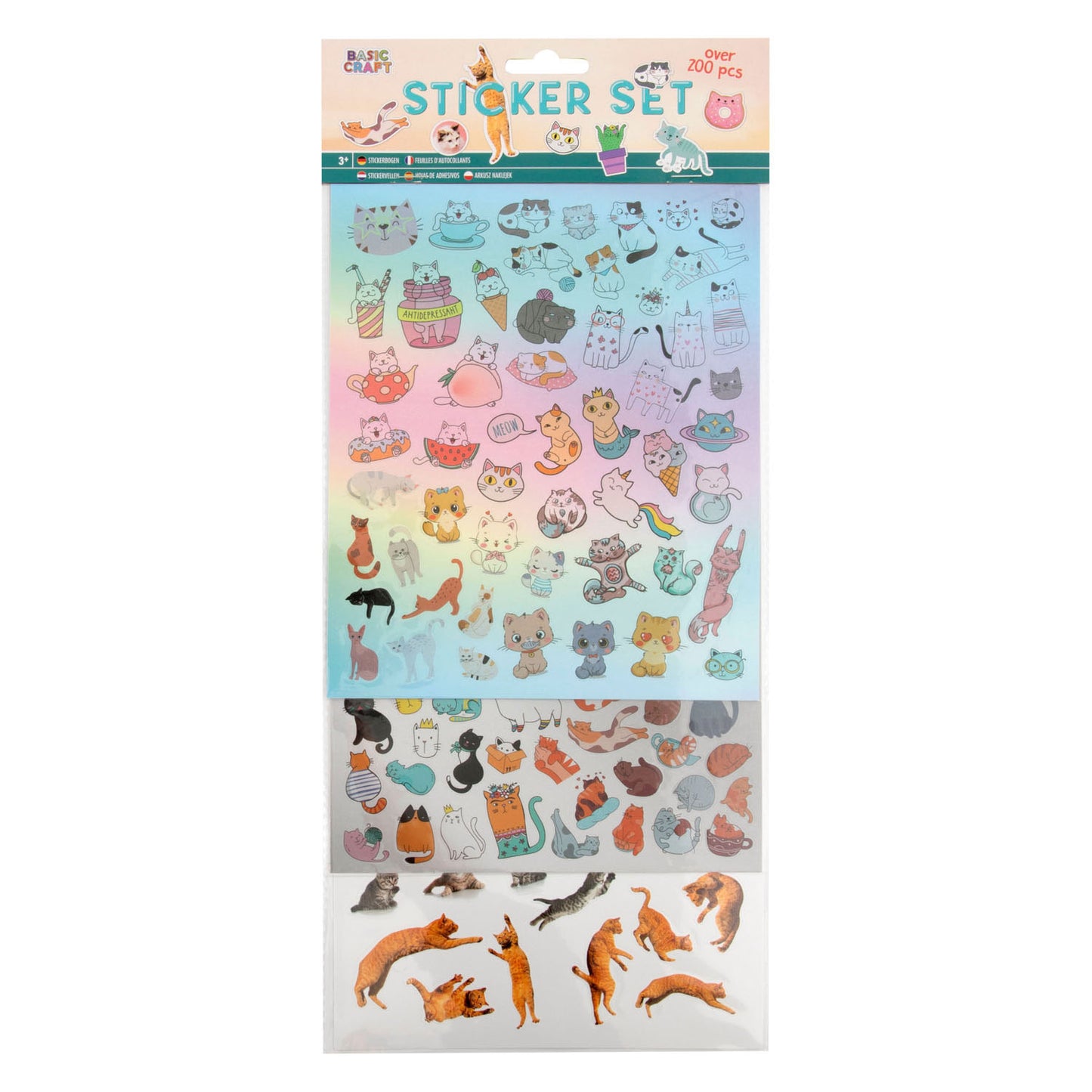 Creative Craft Group Stickerset Cats, 100..