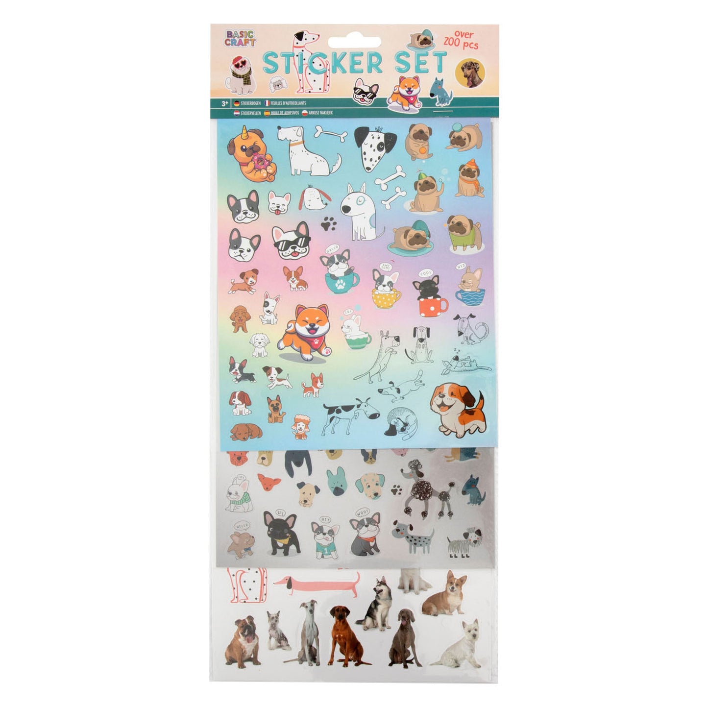Creative Craft Group Stickerset Dogs, 100..