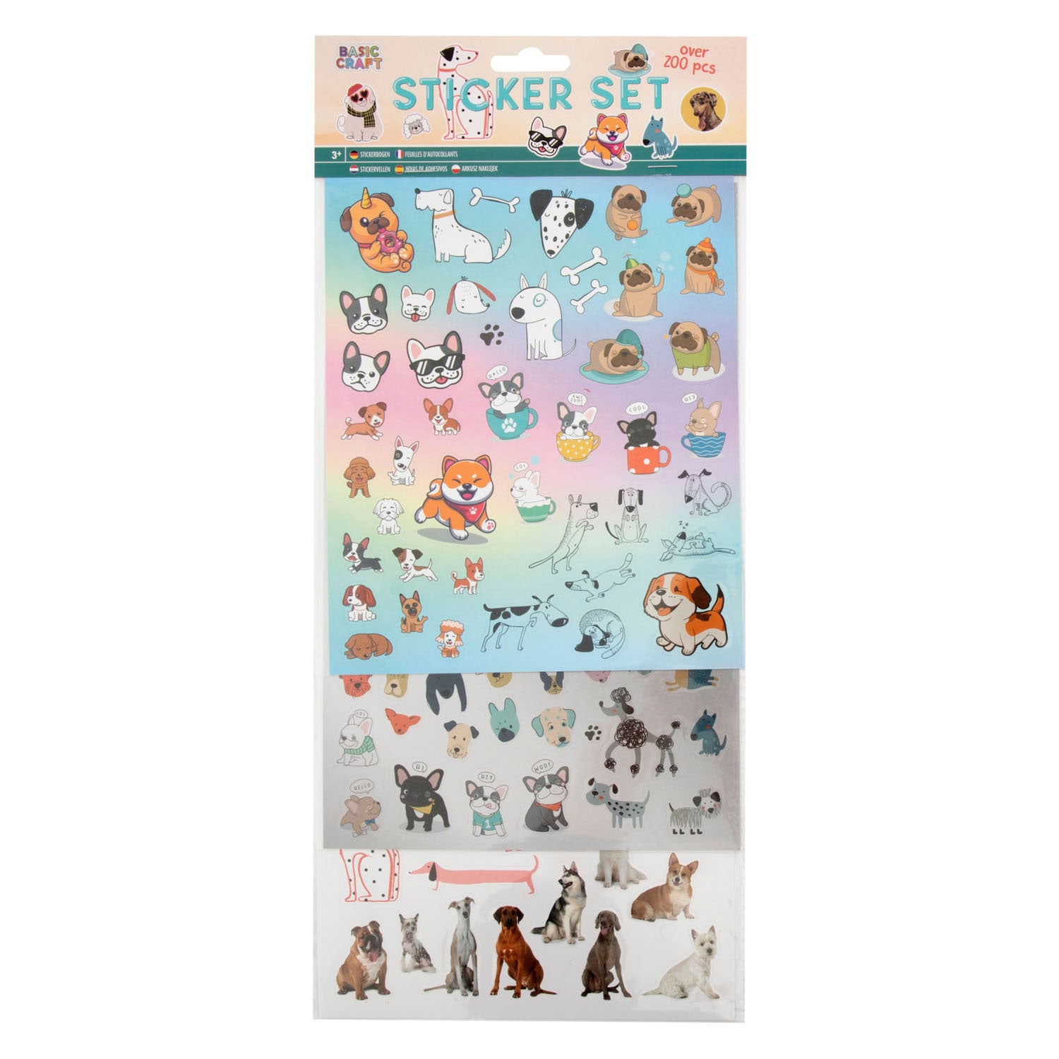 Creative Craft Group Stickerset Dogs, 100..