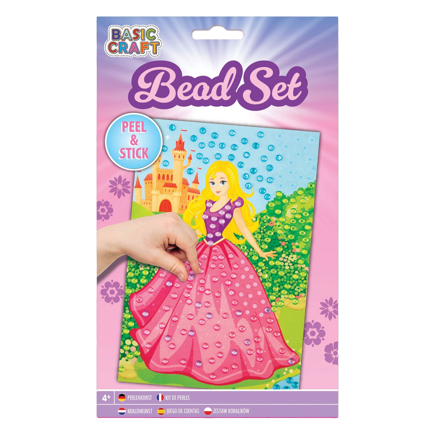 Kreative Handwerksgruppenaufkleber Perlenkunst Prinzessin