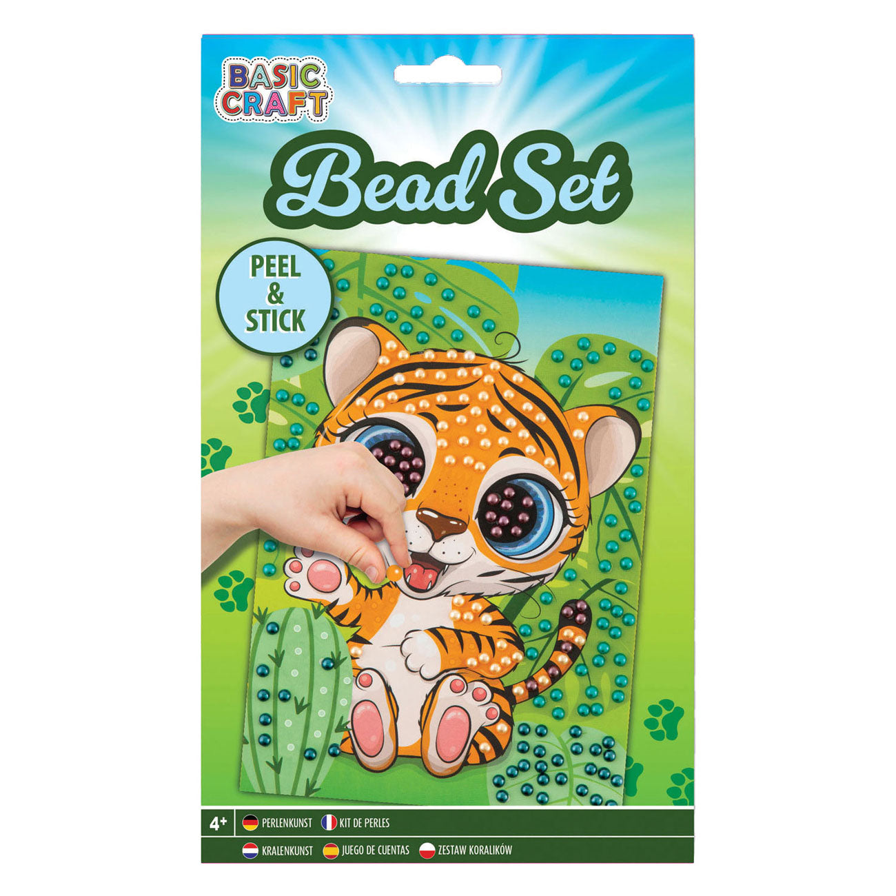 Kreative Handwerksgruppe Aufkleber Perlenkunst Tiger