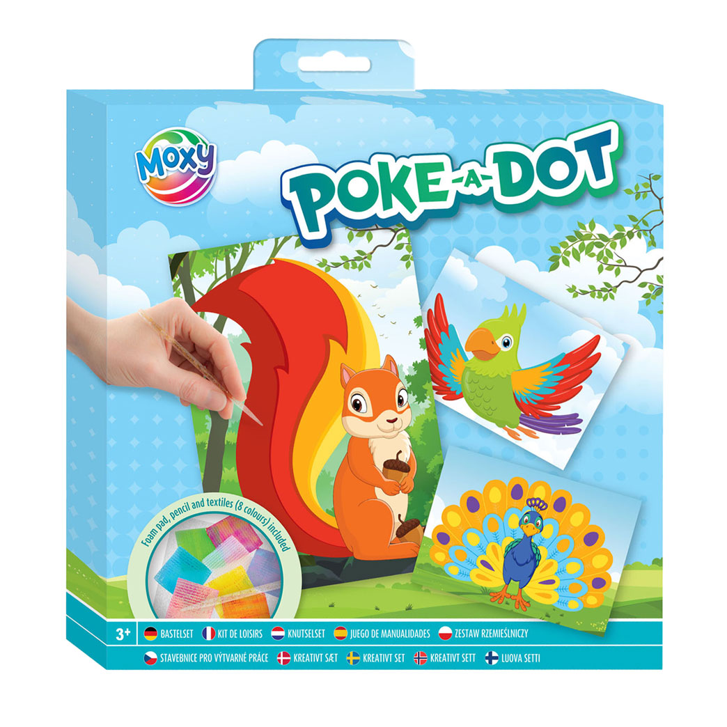 Kreative Handwerksgruppe Poke-a-Dot Craft Set Dieren