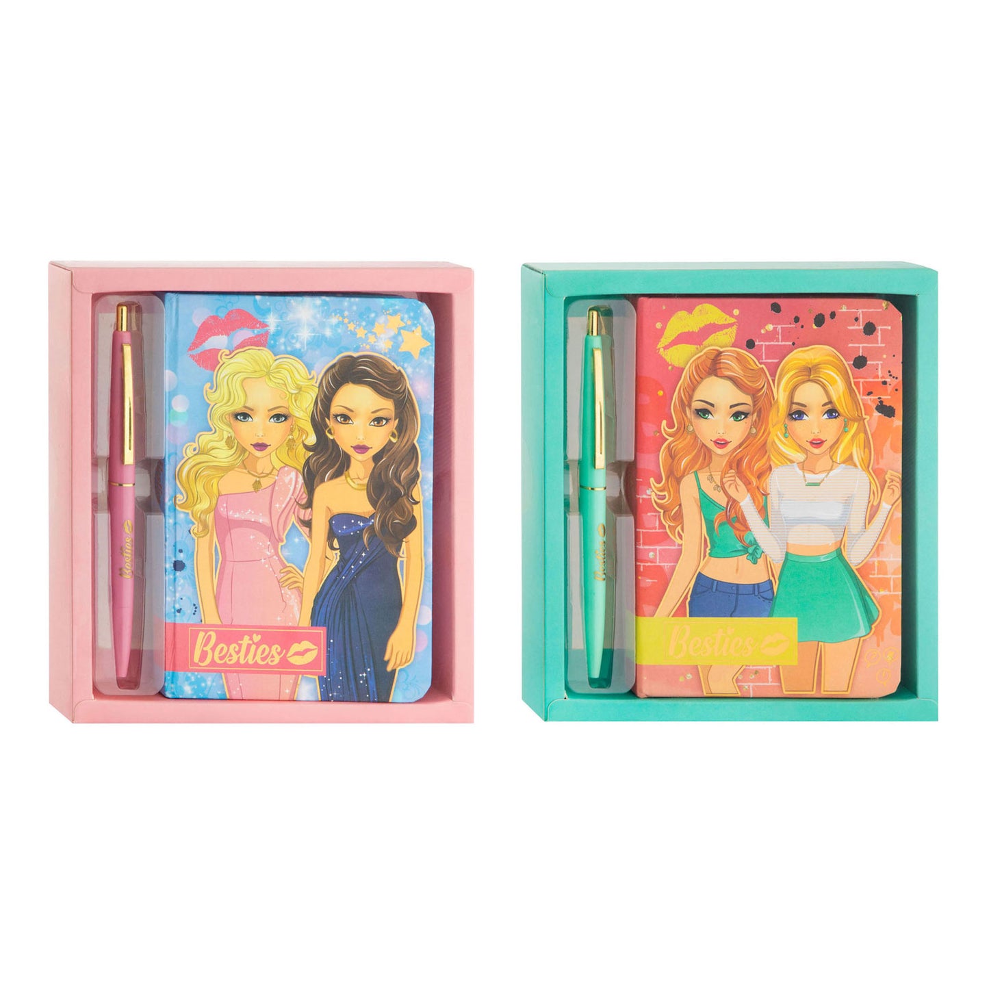 Besties Notebook mit Kugelschreiber