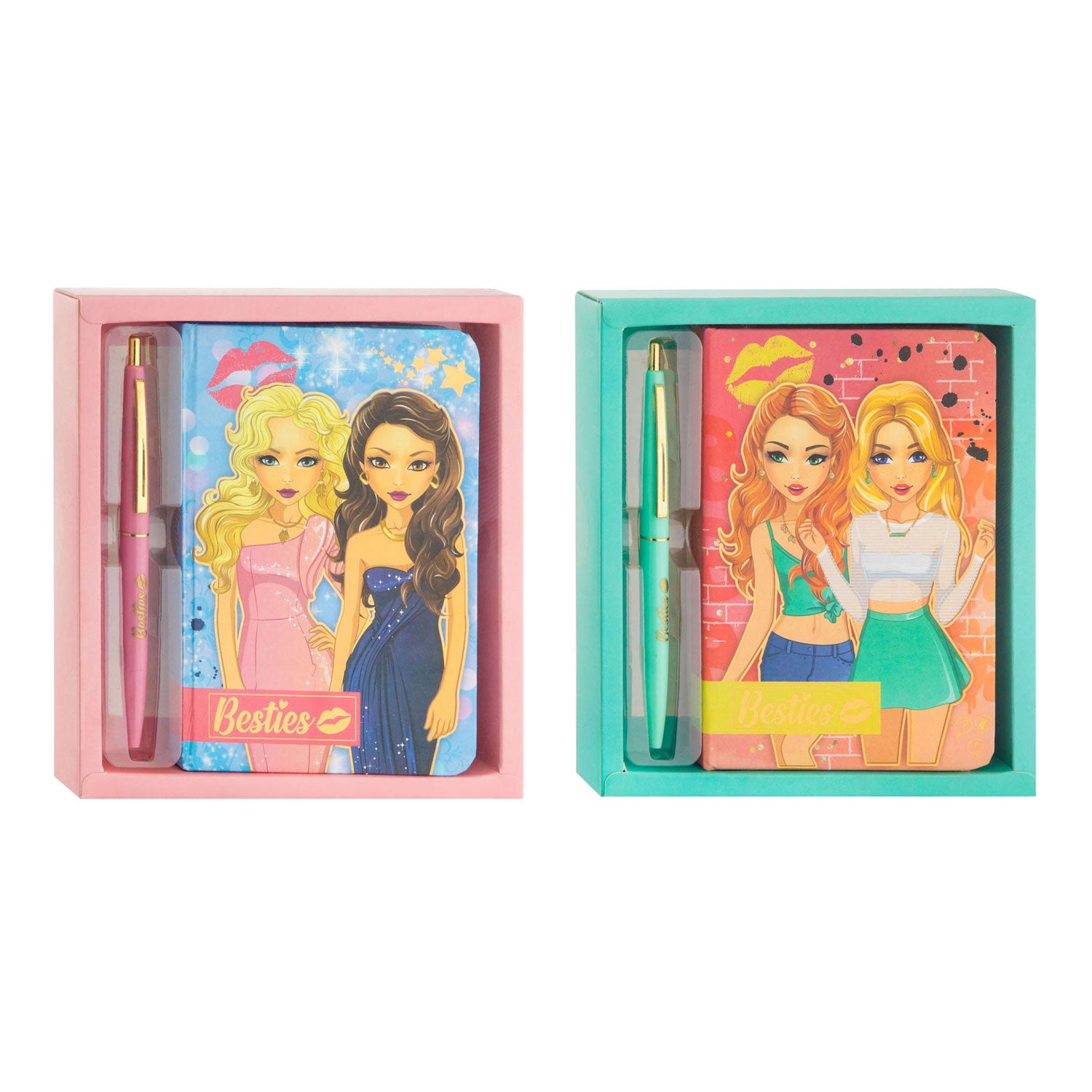 Besties Notebook mit Kugelschreiber