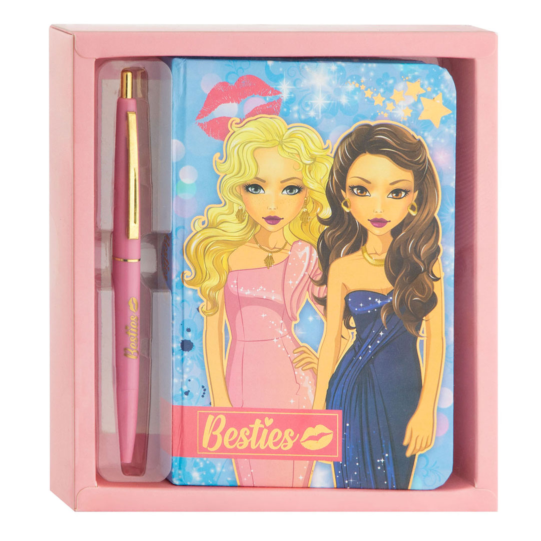 Besties Notebook mit Kugelschreiber