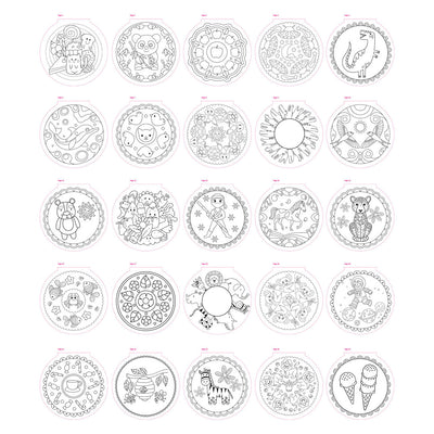 Creative Craft Group Mandala Farbbuch, 25 Malvorlagen