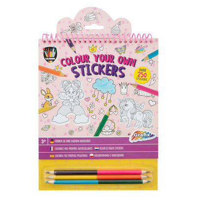 Creative Craft Group Farbe Ihre eigenen Aufkleber mit farbigen Stiften Fantasy World, 250st.