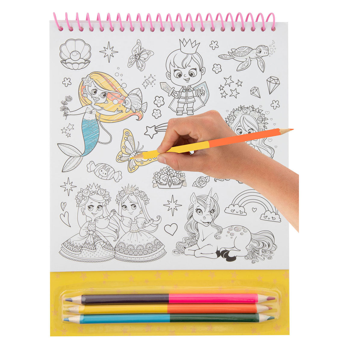 Creative Craft Group Farbe Ihre eigenen Aufkleber mit farbigen Stiften Fantasy World, 250st.