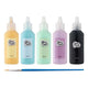 Kreative Bastelgruppenglasfarbe mit Pinsel, 5x22ml