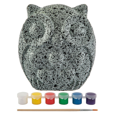 Kreative Handwerksgruppe Steine ​​Gemälde Eulenfarbe Set, 8dlg.