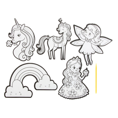 Kreative Handwerksgruppe Kraskunst Sticker Fantasie World, 6dlg.