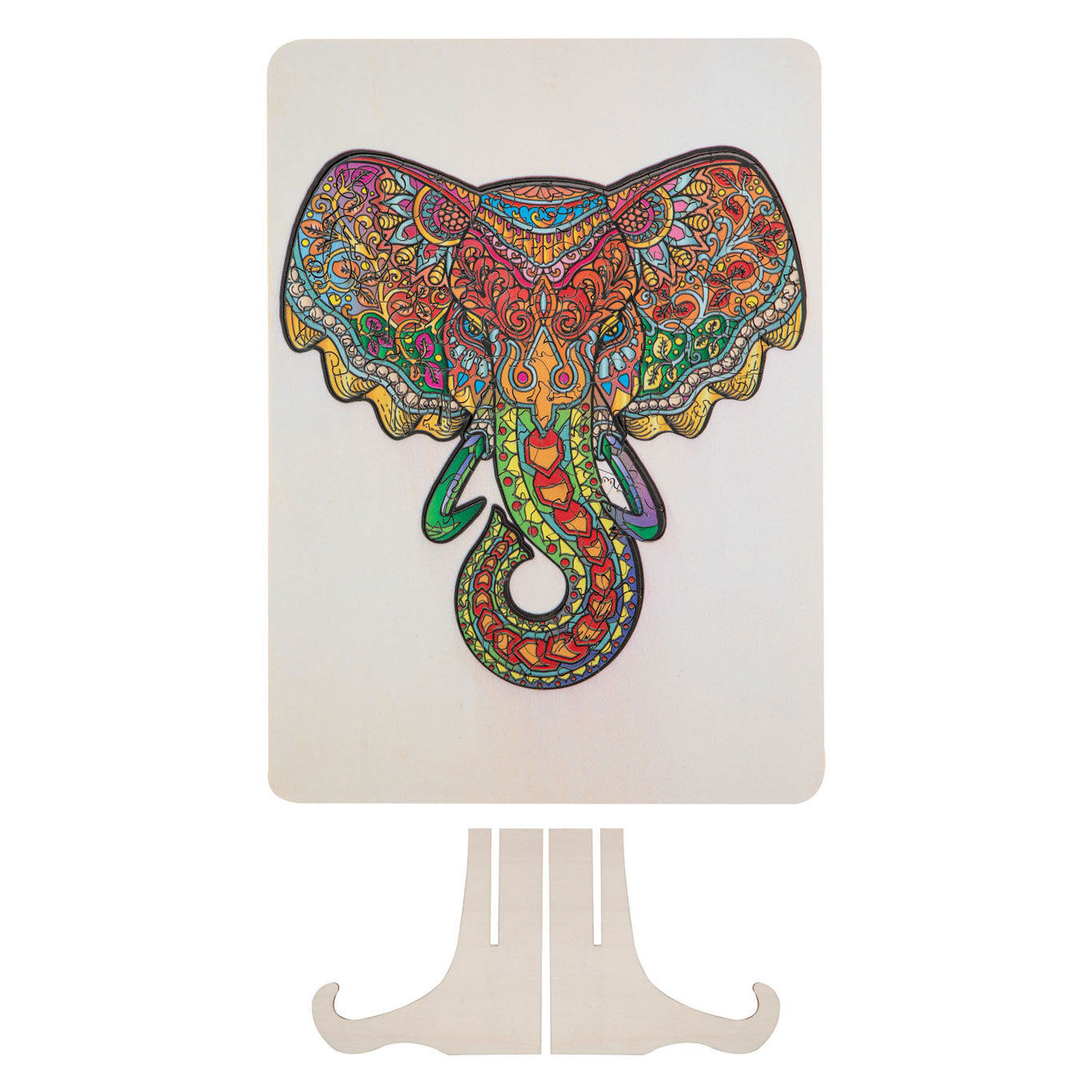 Kreative Handwerksgruppe Holzbein Puzzle Elefant, 132st.