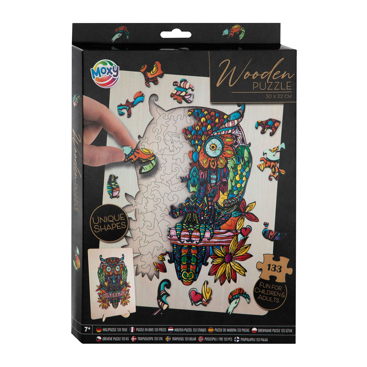 Andere Marken Moxy Holzpuzzle Eule 133 Stücke