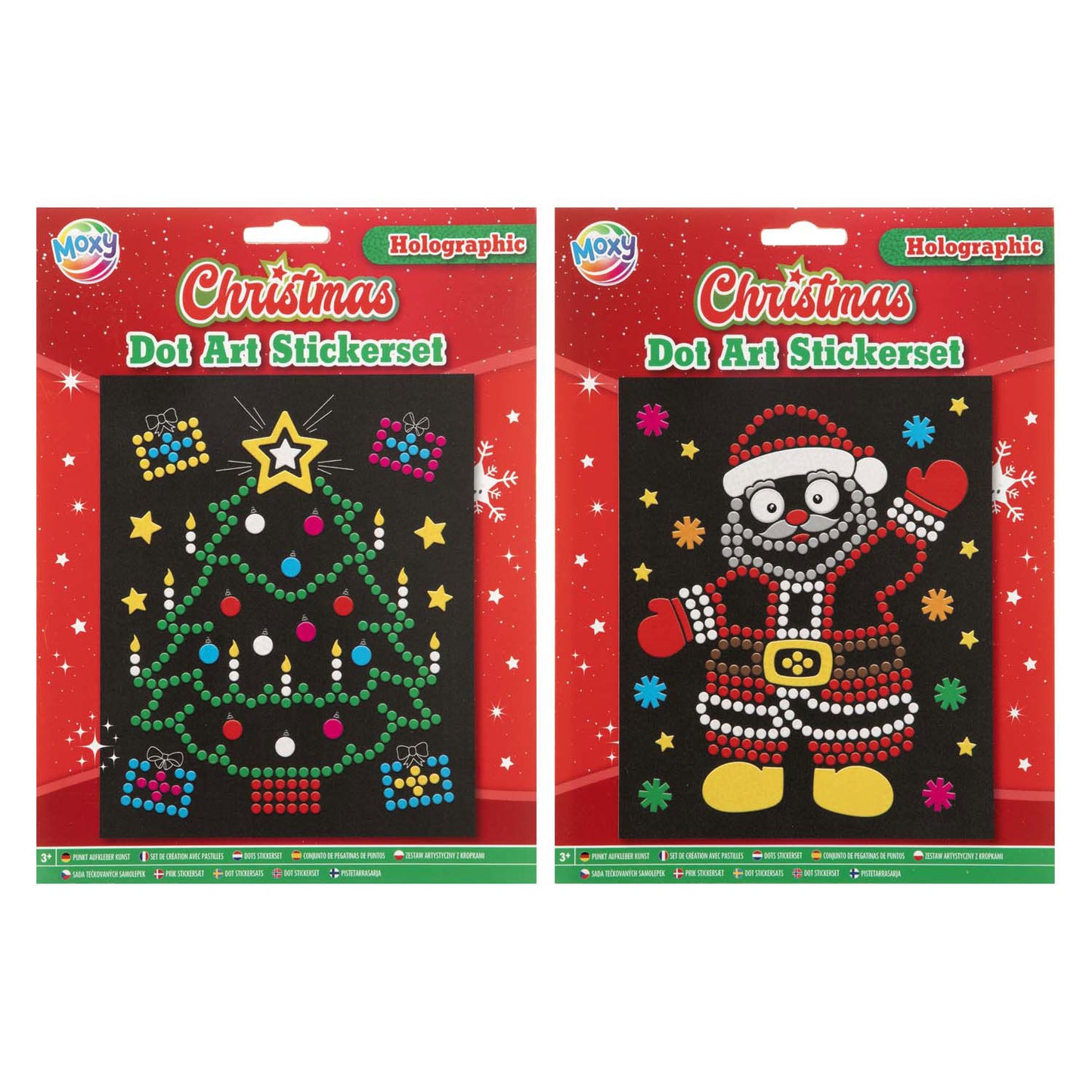 Kreative Handwerksgruppe Weihnachten Holographic Dot Aufkleber Set