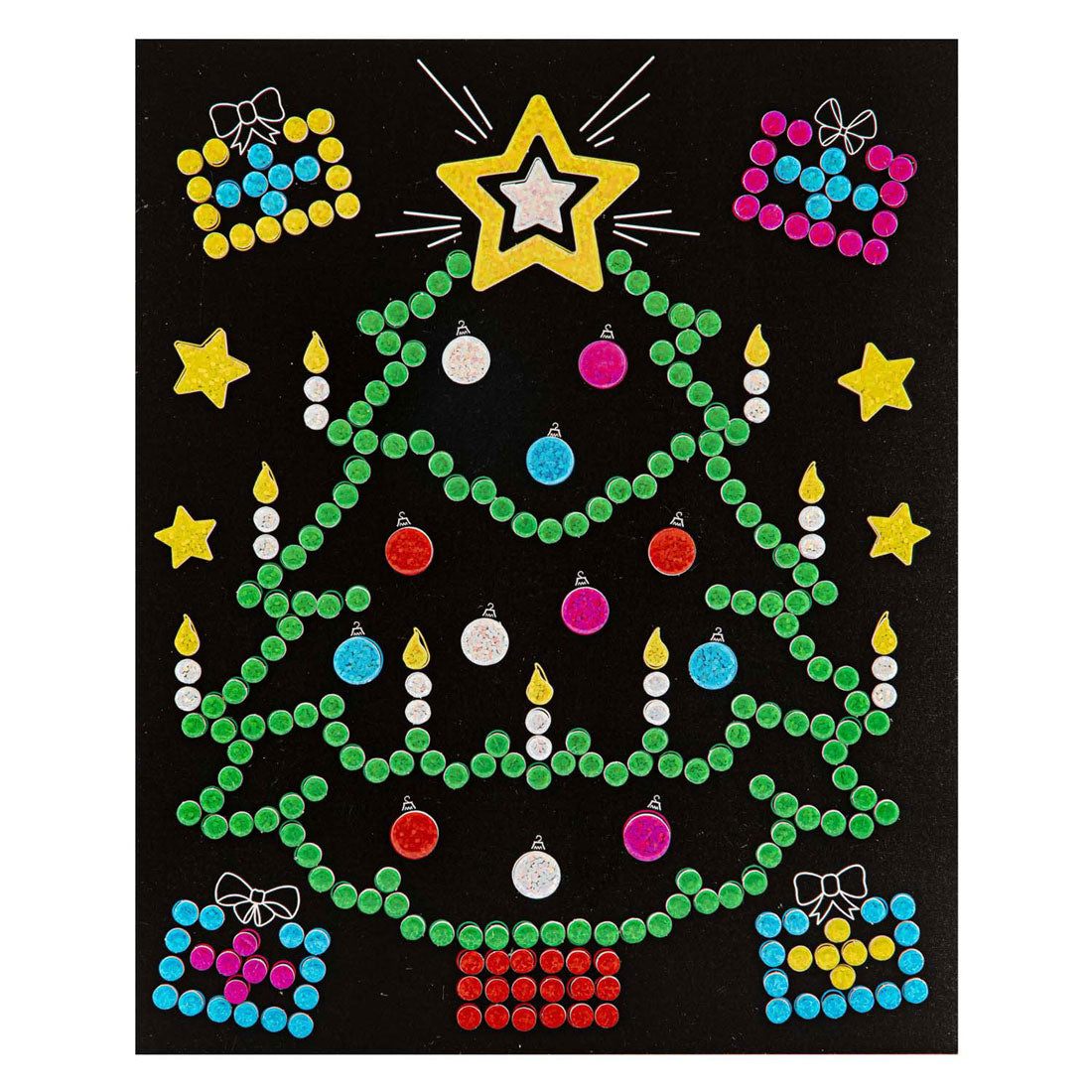 Kreative Handwerksgruppe Weihnachten Holographic Dot Aufkleber Set