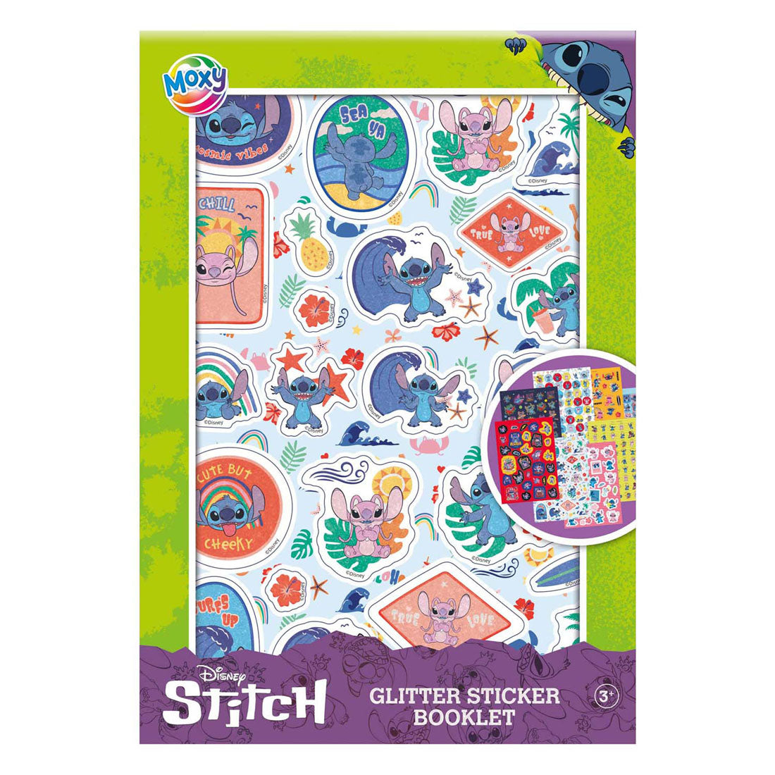 Kreative Handwerksgruppe Glitzer -Aufkleberbuch A5 Stich