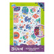 Kreative Handwerksgruppe Glitzer -Aufkleberbuch A5 Stich