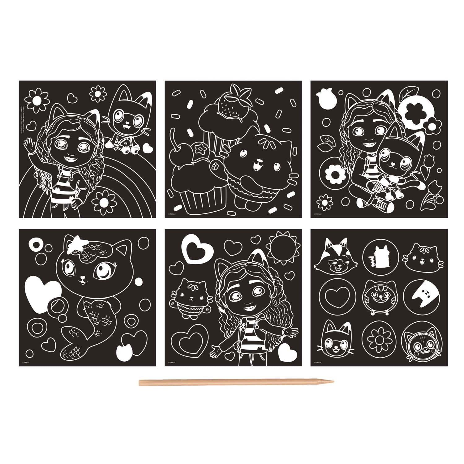 Creative Craft Group Scratch Cards Gabbys Poppenhuis -Set, 7dlg.