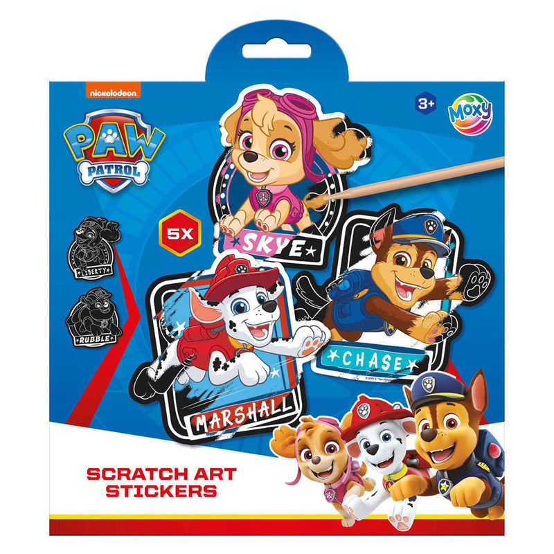 Creative Craft Group Scratch Art Sticker Paw Patrol, 6dlg.
