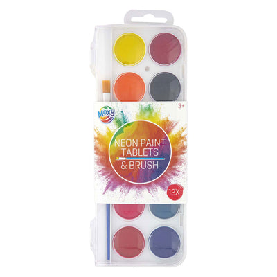 Kreative Handwerksgruppe Paint Palette Neon mit Pinsel