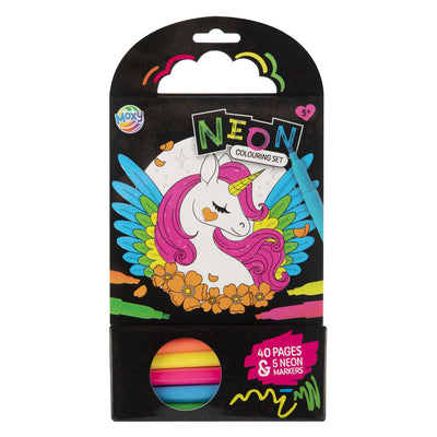 Creative Craft Group Colorbook Unicorn mit 5 Neonmarkierungen, 40 Blätter
