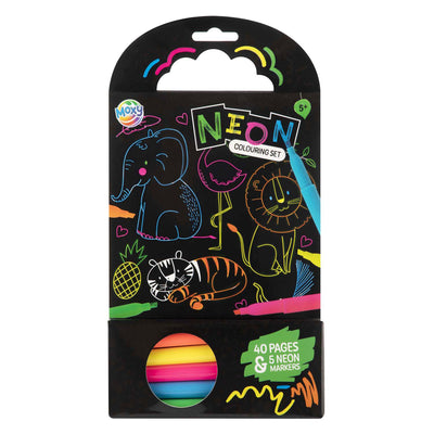 Creative Craft Group Colorbook Tiere mit 5 Neonmarkierungen, 40 Blätter
