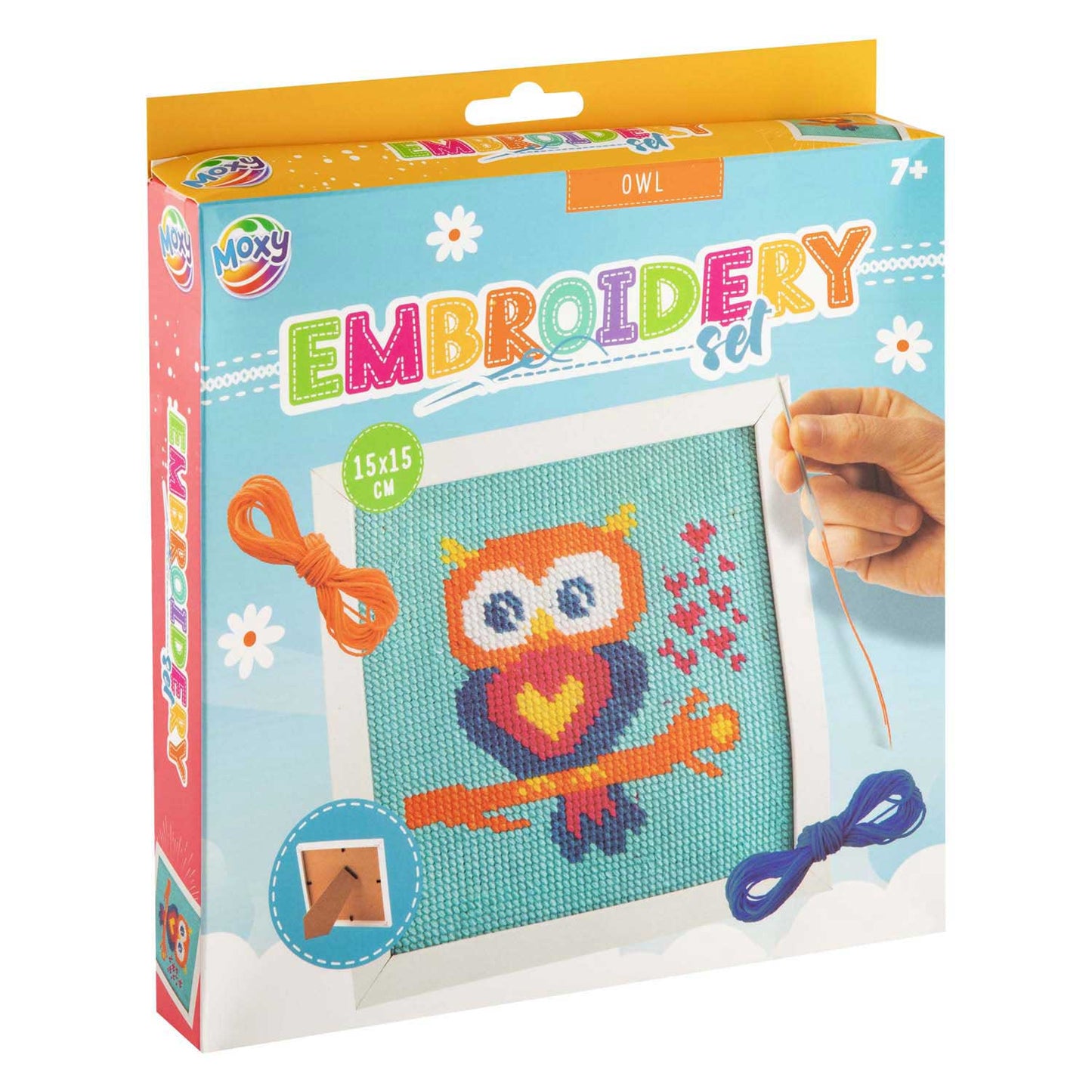 Moxy Stickset im Rahmen 15x15cm