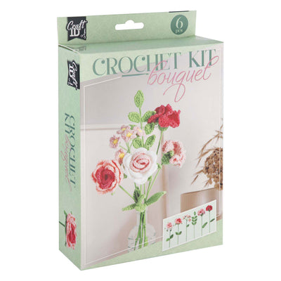 Kreative Handwerksgruppe Hakenpaket Blumenstrauß 6 Rosen