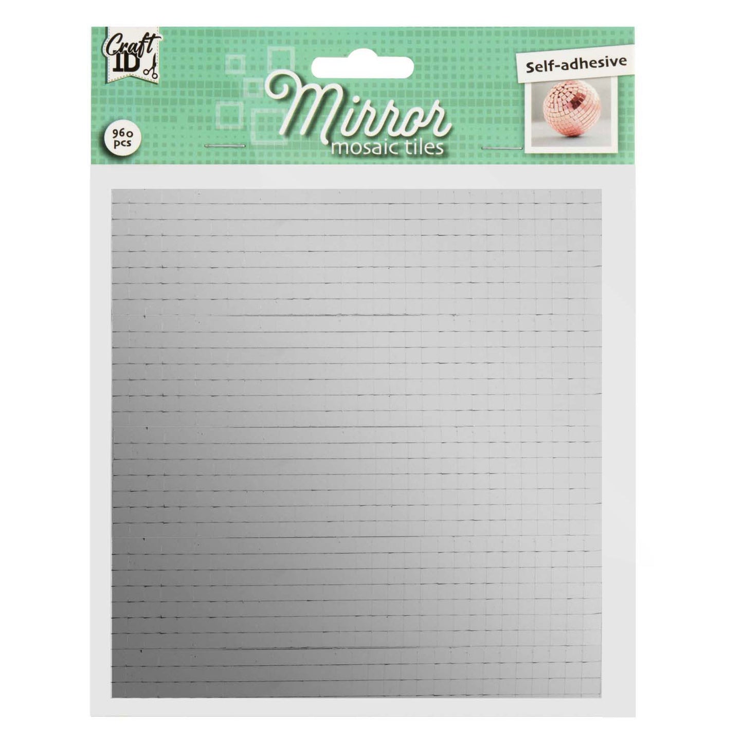 Kreative Handwerksgruppe Selbstadhäsive Mosaik -Spiegelsteine, 960st.