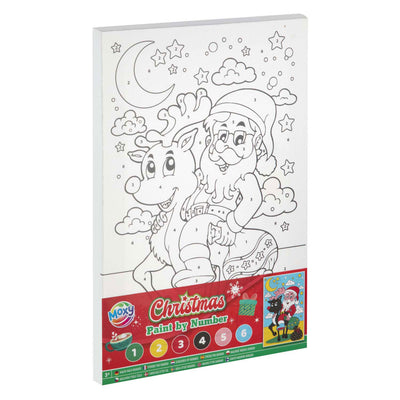 Kreative Handwerksgruppe Leinwand Malerei bei Nummer Weihnachten